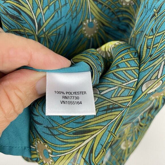Liberty Of London For Target Halter Top Women XS Peacock Victorian High Neck - Picture 7 of 7